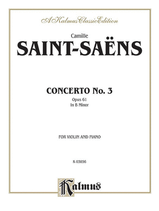 Book cover for Violin Concerto, No. 3