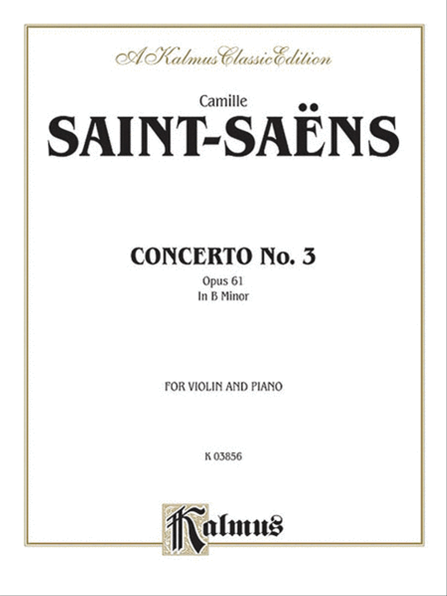 Violin Concerto, No. 3 Violin Concerto, No. 3 Small Ensemble scores gallery preview page 1