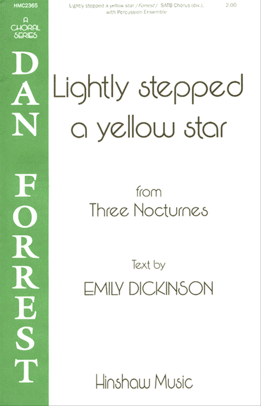 Lightly Stepped a Yellow Star SSAATTBB scores gallery preview page 1