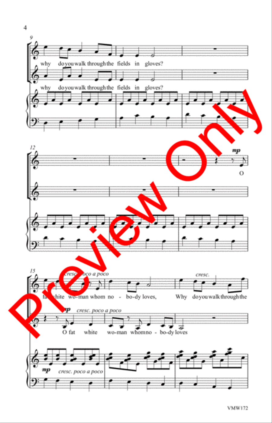 To a Fat Lady Seen from the Train SA scores gallery preview page 5