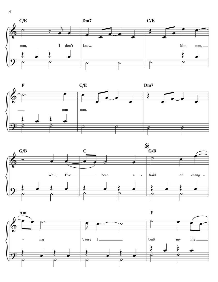 Landslide Easy Piano scores gallery preview page 4