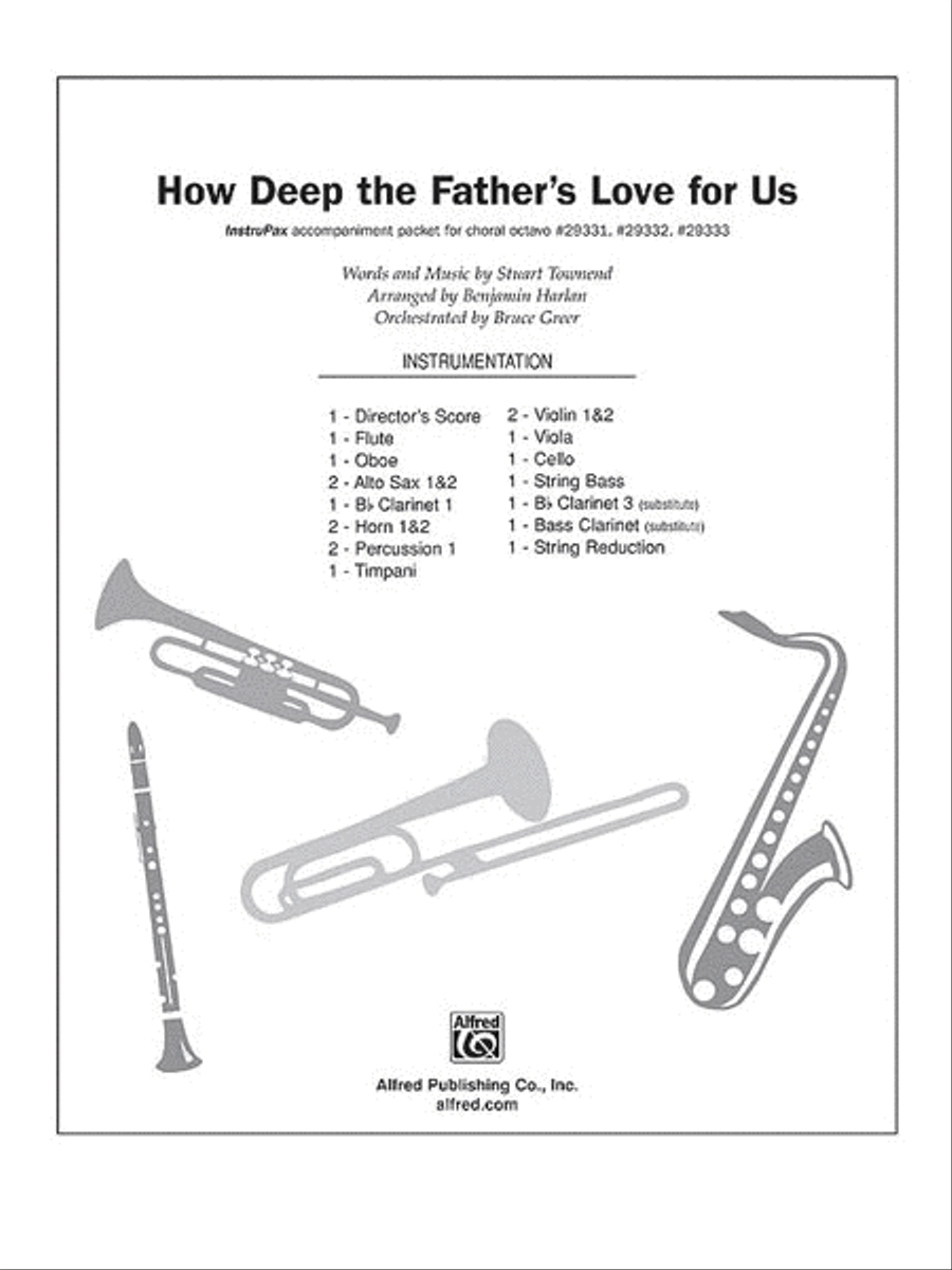 How Deep the Father's Love for Us Choir scores gallery preview page 1