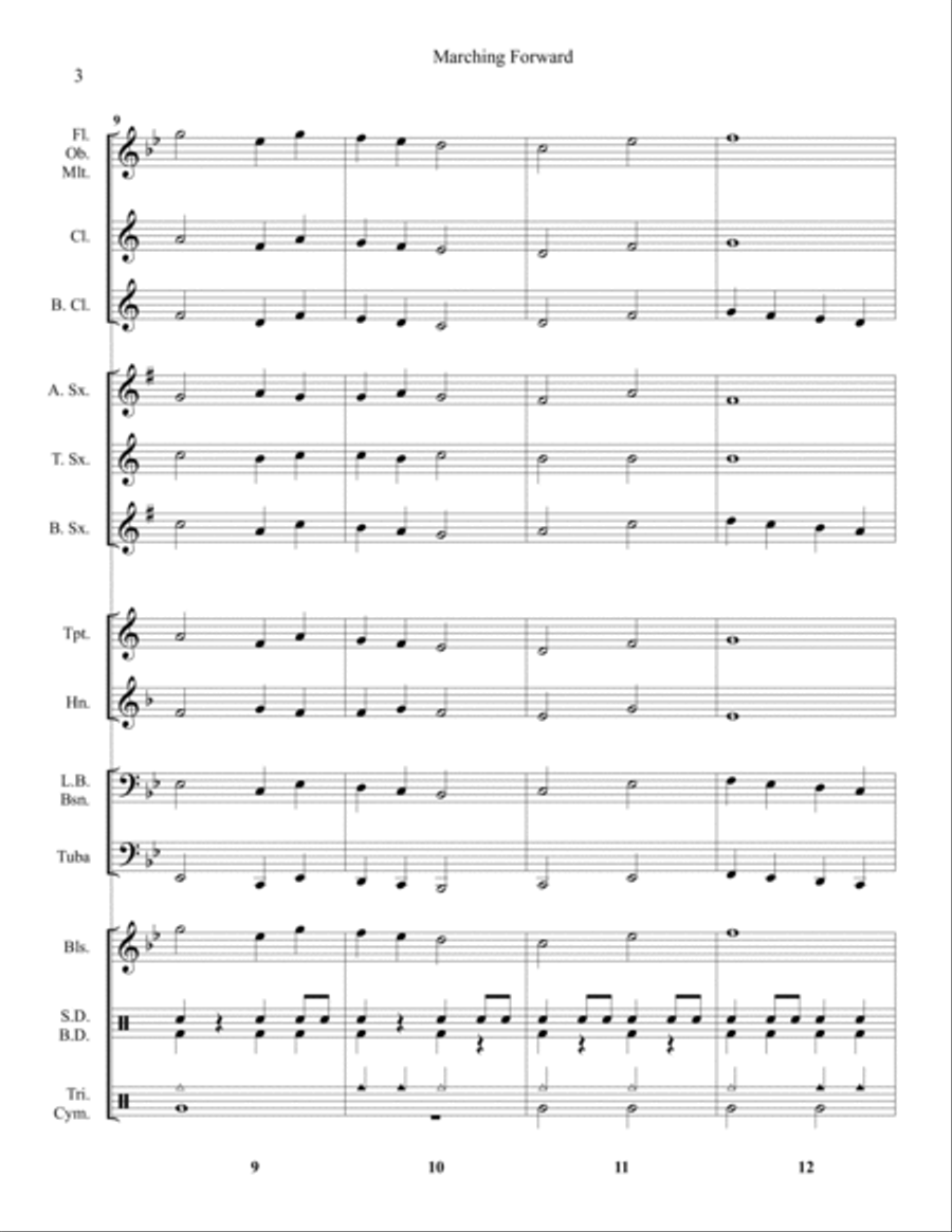 Marching Forward Concert Band scores gallery preview page 4