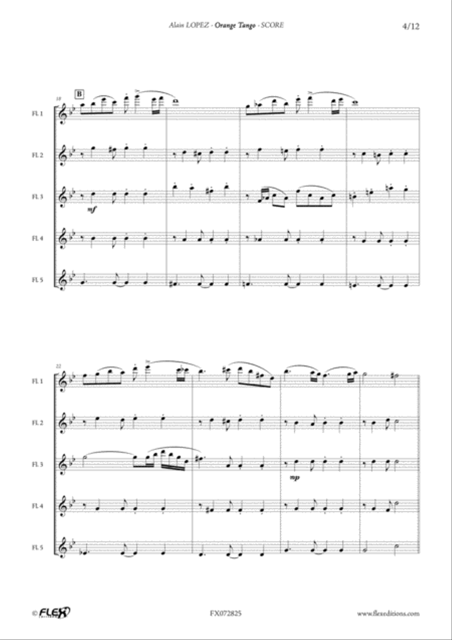 Orange Tango Orange Tango Flute scores gallery preview page 4