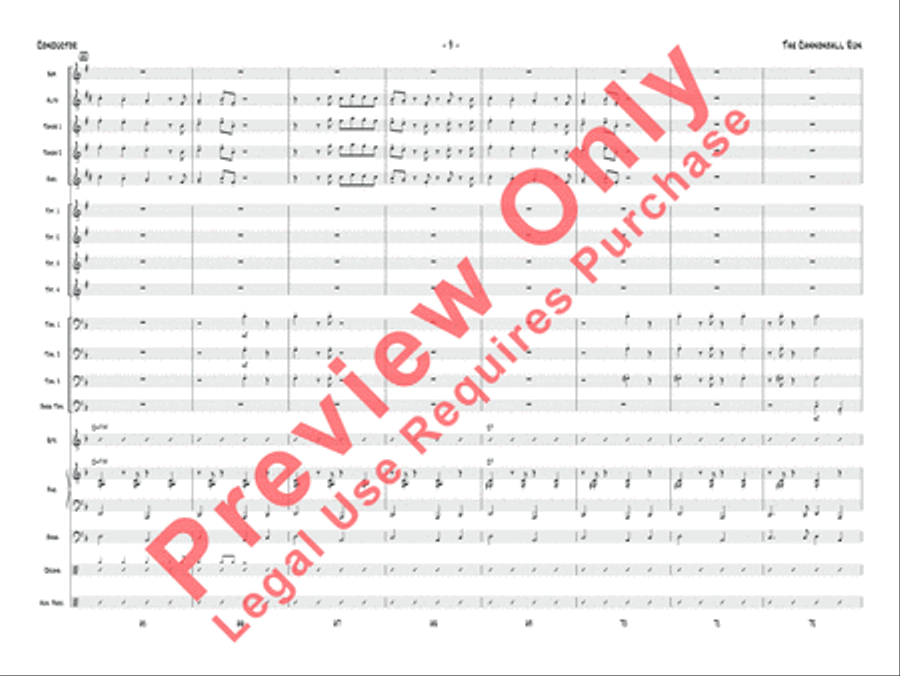 The Cannonball Run Jazz Ensemble scores gallery preview page 10