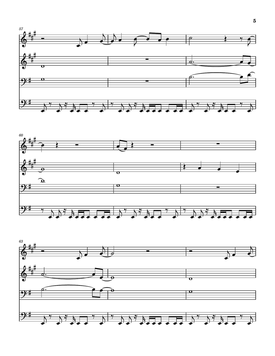 Medley: Faithfully with Separate Ways (Worlds Apart) Brass Quartet scores gallery preview page 6