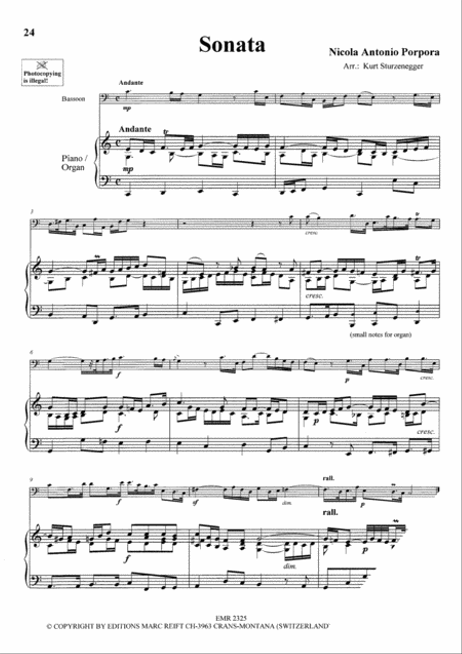 Baroque Masterpieces Bassoon Solo scores gallery preview page 8