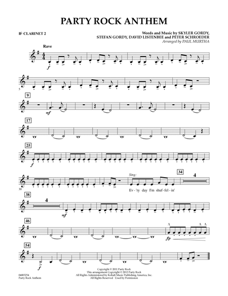 Party Rock Anthem - Bb Clarinet 2