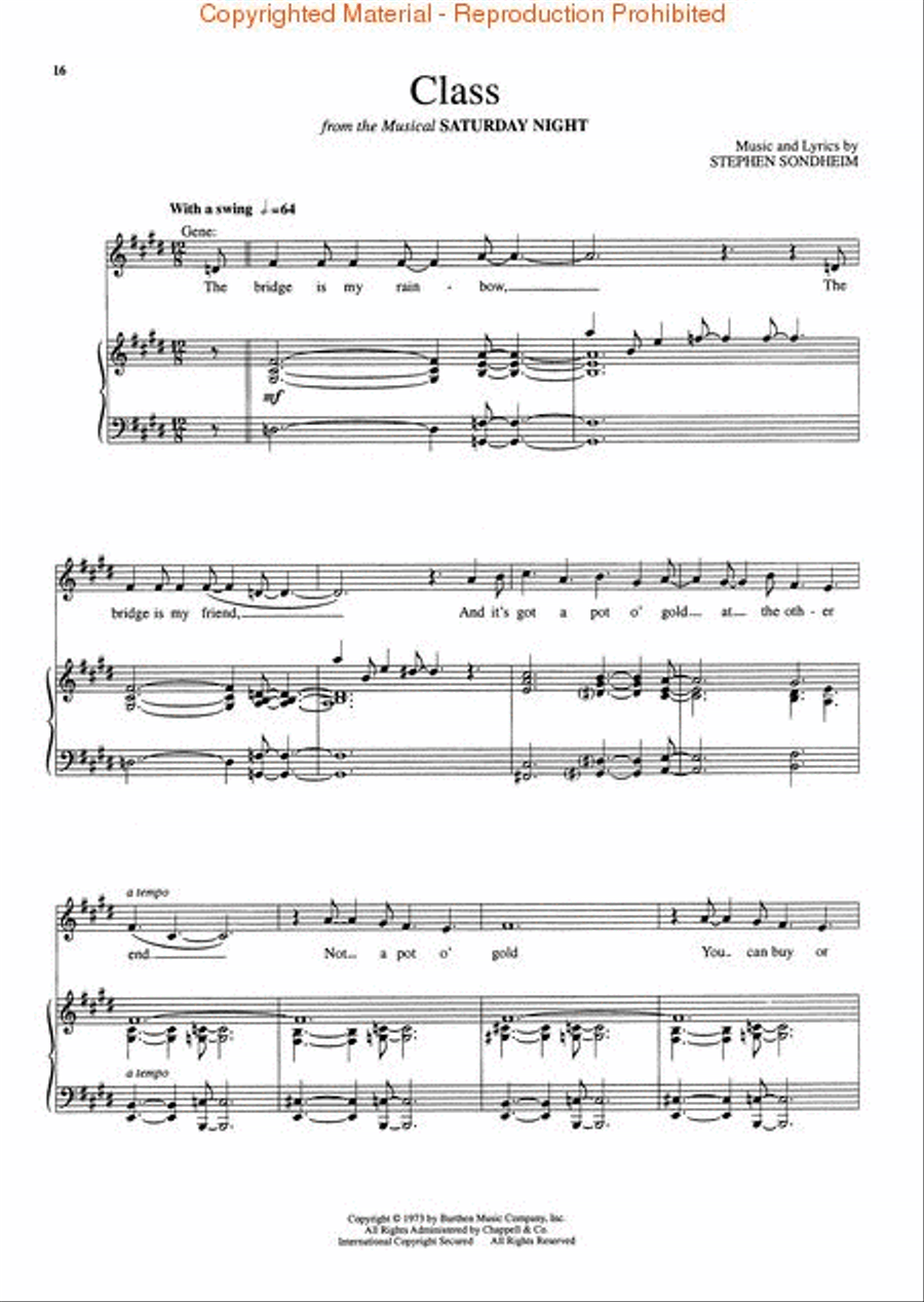 Saturday Night Piano, Vocal scores gallery preview page 3
