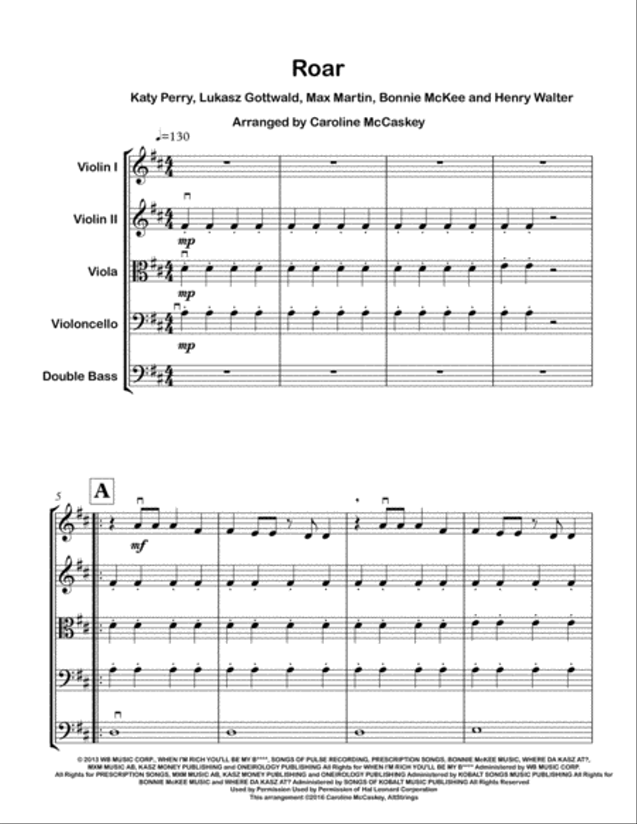 Roar Roar String Orchestra scores gallery preview page 2