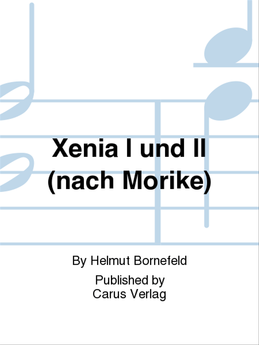 Xenia I und II (nach Morike) Choir scores gallery preview page 1