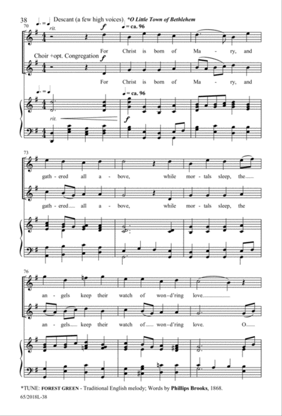 A Ceremony of Lessons and Carols 3-Part scores gallery preview page 39