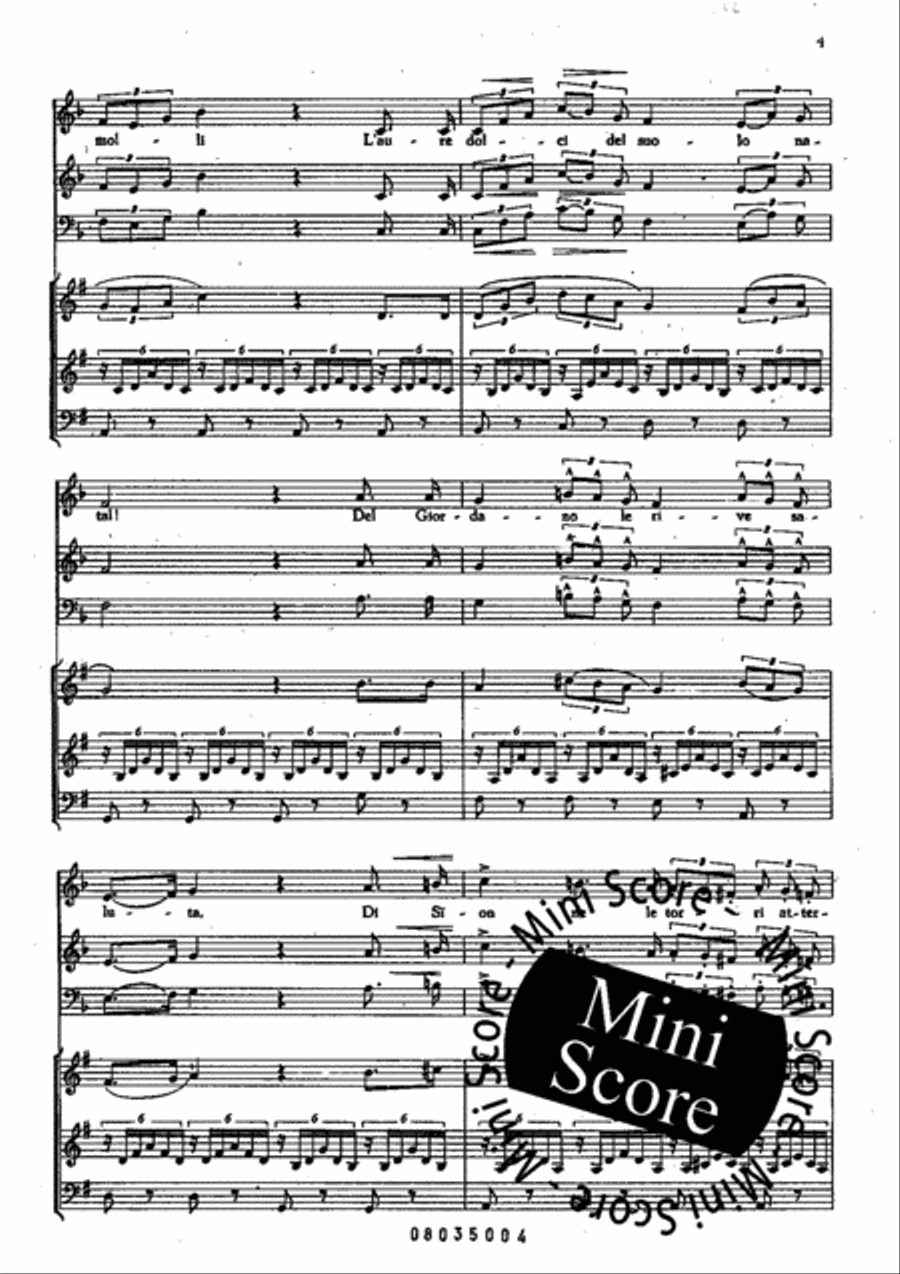 Slavenkoor uit Nabucco 4-Part scores gallery preview page 7