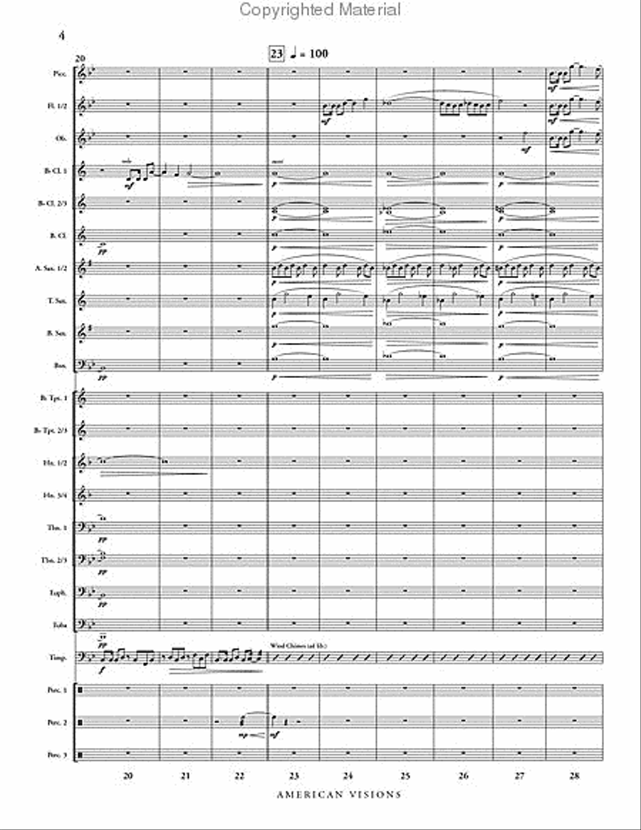 American Visions Concert Band scores gallery preview page 5