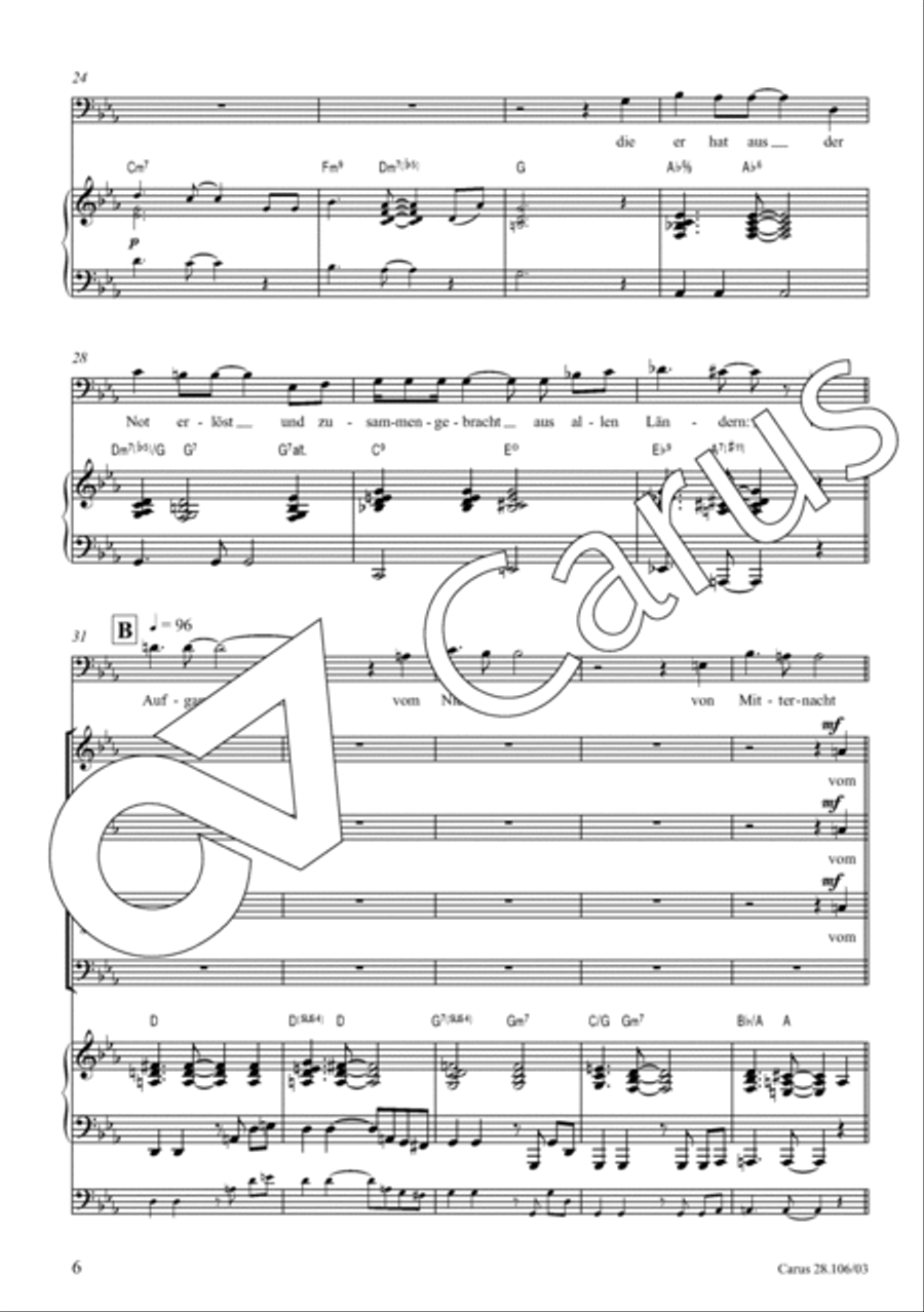 Die mit Schiffen auf dem Meer (Psalm 107) 4-Part scores gallery preview page 7