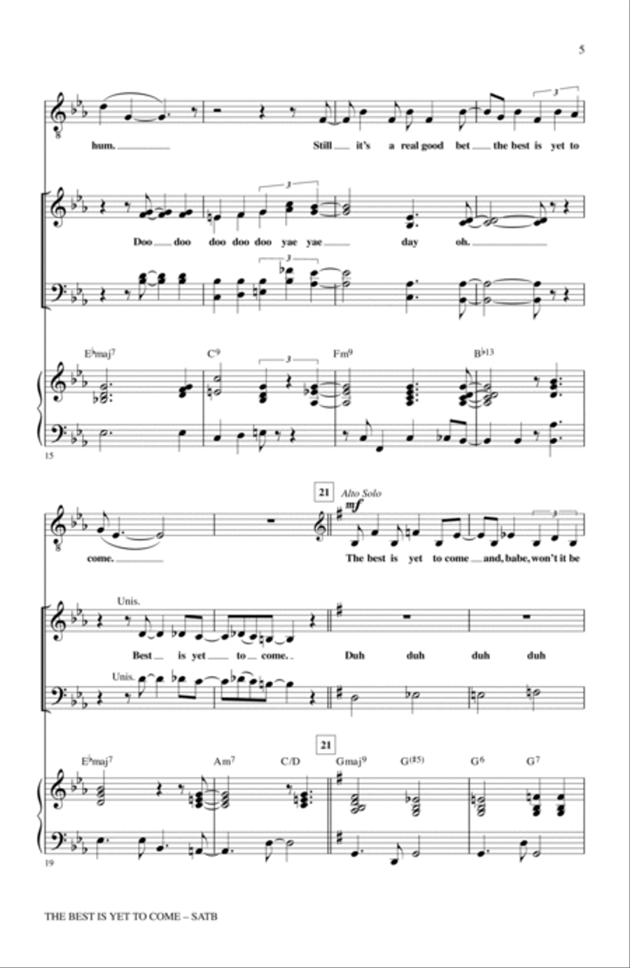 The Best Is Yet To Come 4-Part scores gallery preview page 3