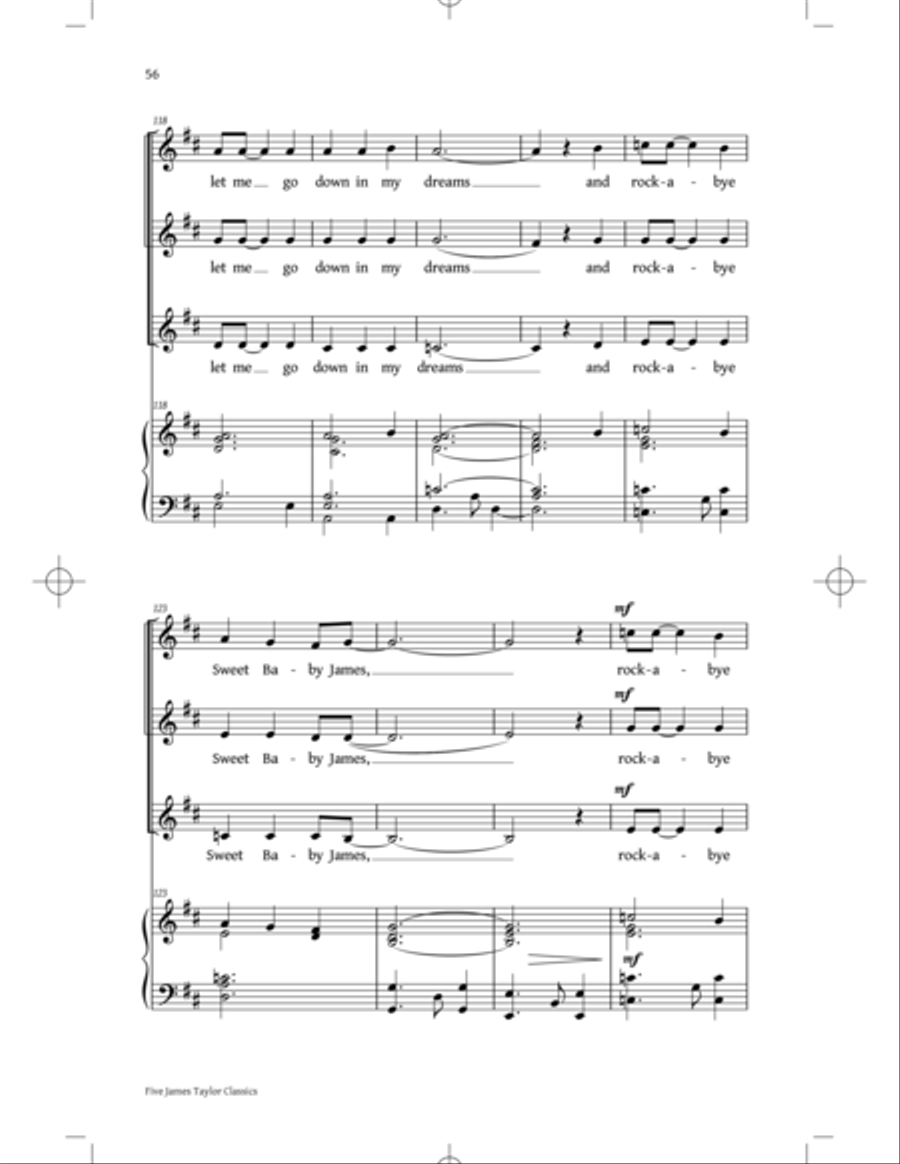 You've Got A Friend: Five James Taylor Classics SSA scores gallery preview page 54