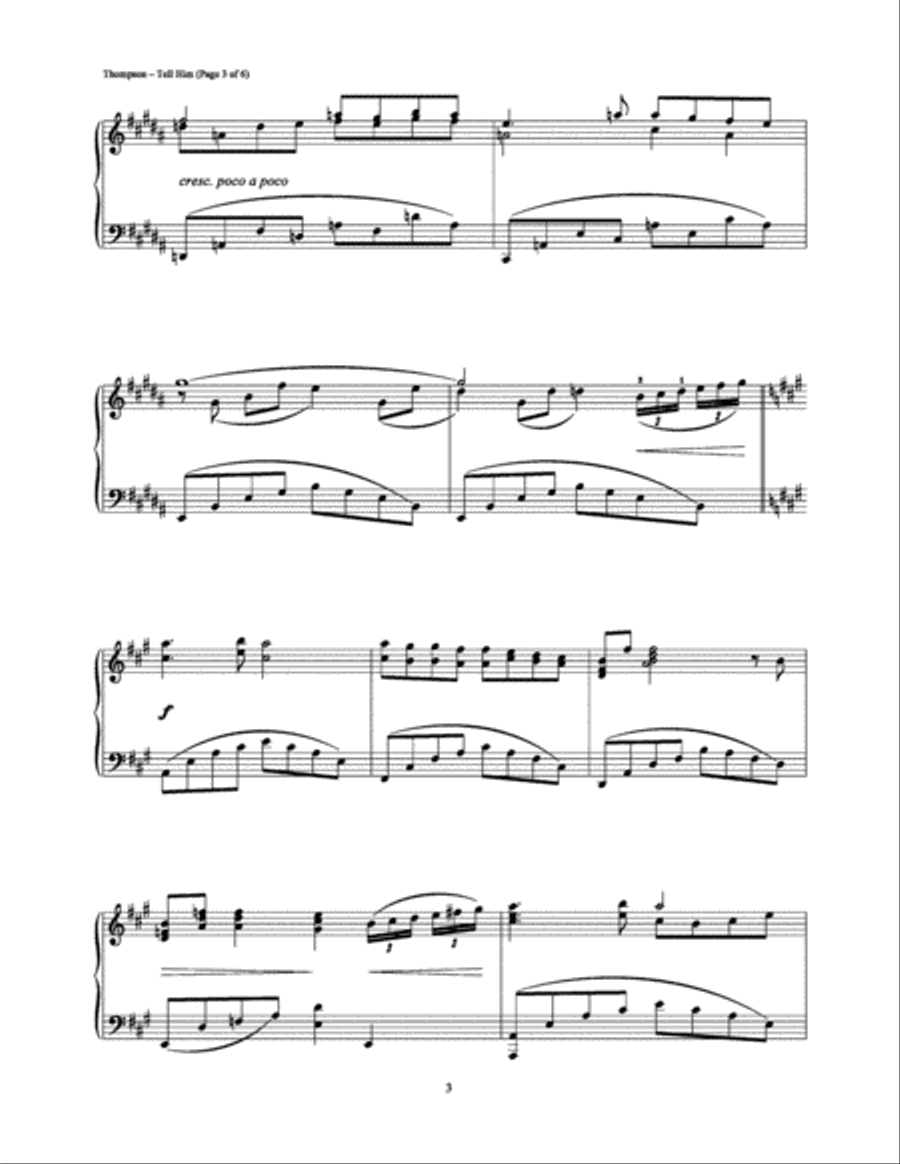 Tell Him Piano Solo scores gallery preview page 3