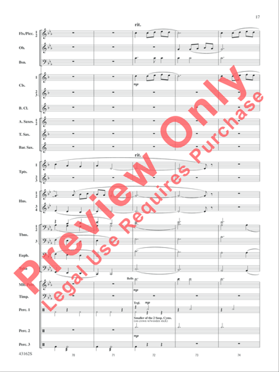 Appalachian Dreams Concert Band scores gallery preview page 18