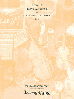 Book cover for Elegy for Viola and Piano, Op. 44