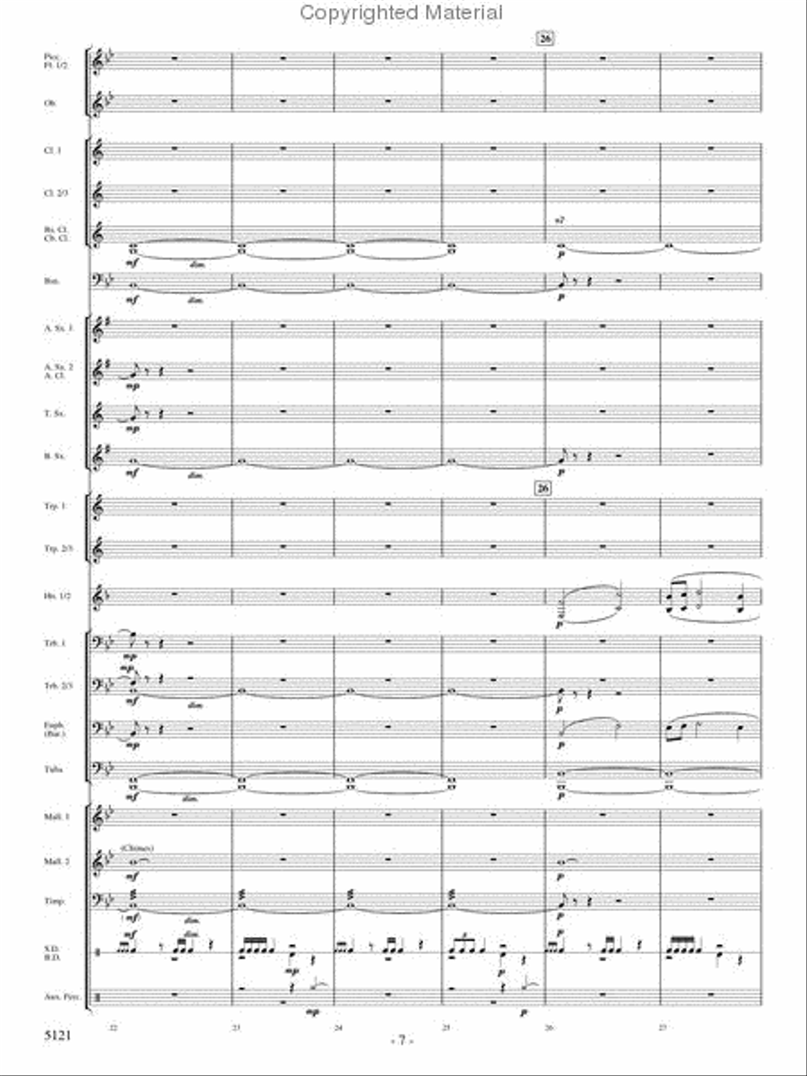 Rise of the Firebird Concert Band scores gallery preview page 6