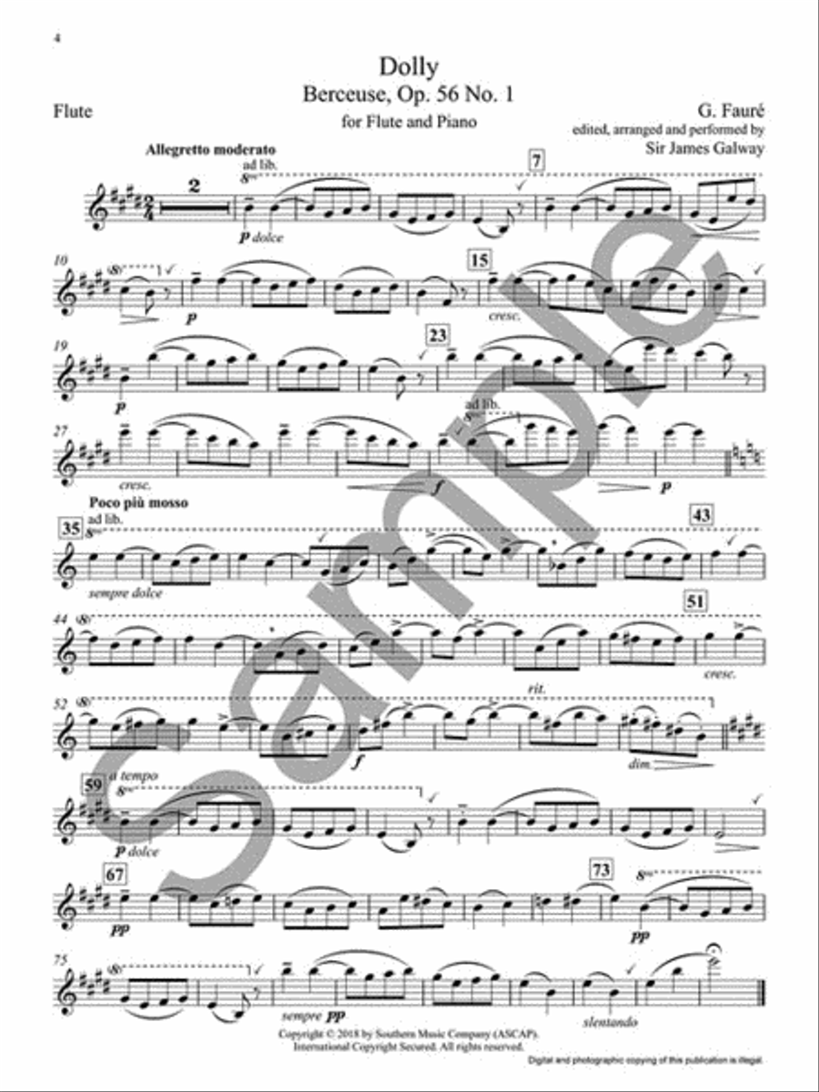 Serenades du Soir Flute Solo scores gallery preview page 4