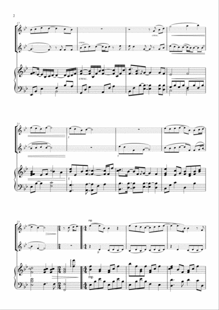 Friend by Friend on a Rainy Day Woodwind Ensemble scores gallery preview page 2