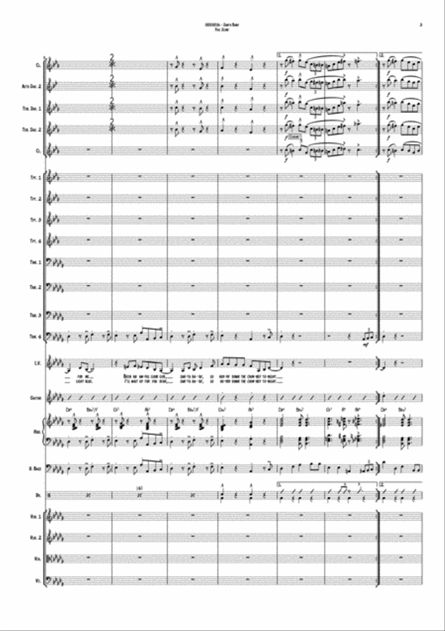 Santa Baby Large Ensemble scores gallery preview page 3