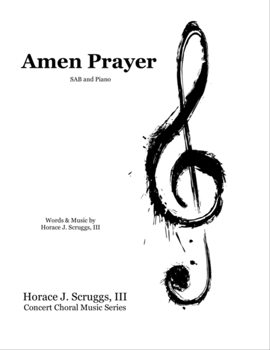 Amen Prayer 3-Part scores gallery preview page 1