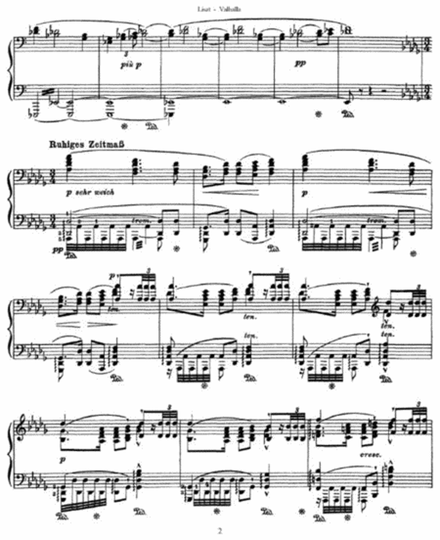 Franz Liszt - Valhalla from Der Ring des Niebelungen (by Wagner)