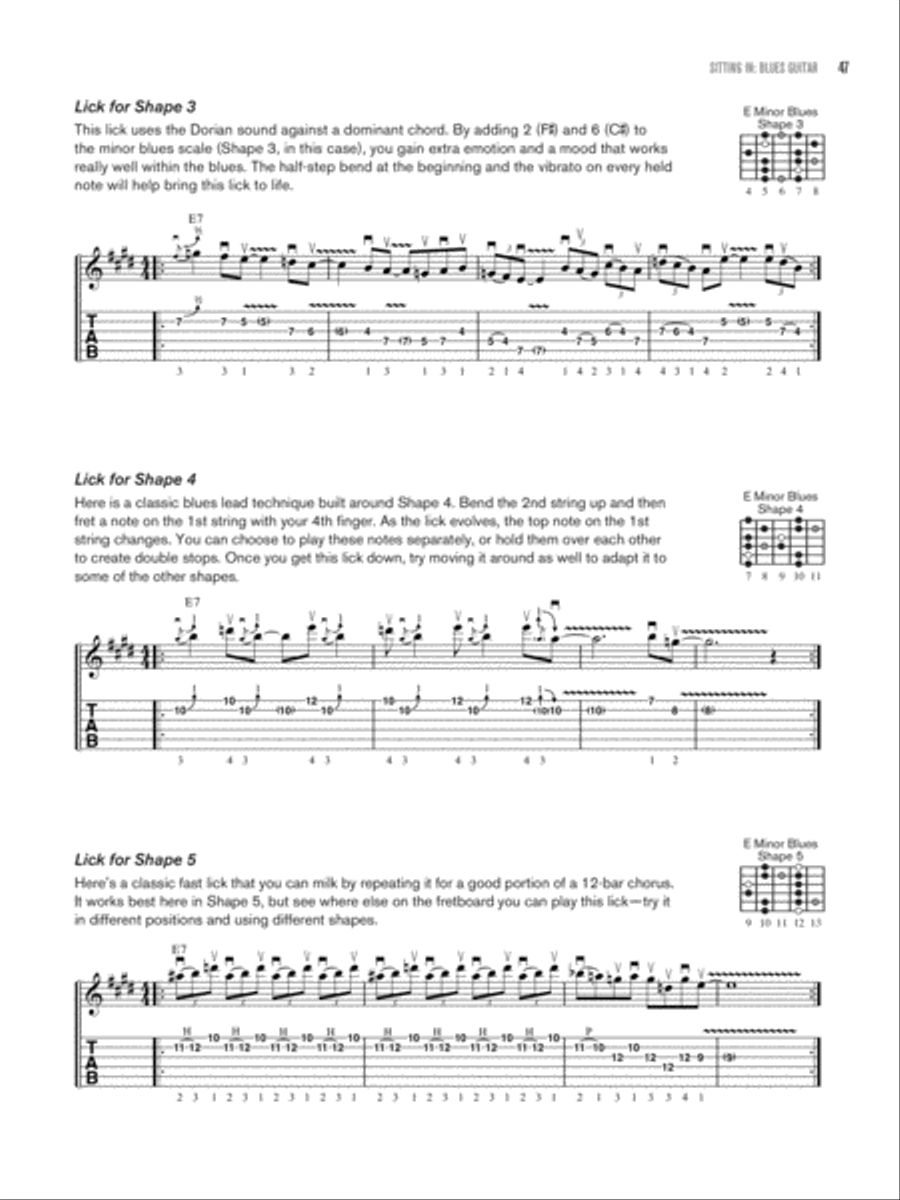 Sitting In -- Blues Guitar Electric Guitar scores gallery preview page 5