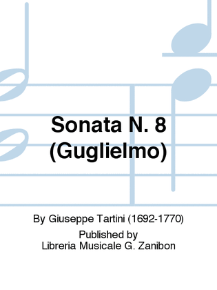 Book cover for Sonata N. 8 (Guglielmo)