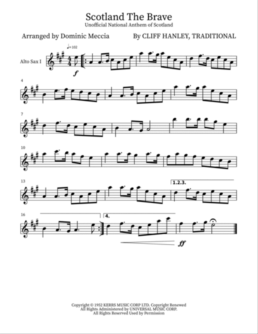 Scotland The Brave Small Ensemble scores gallery preview page 4