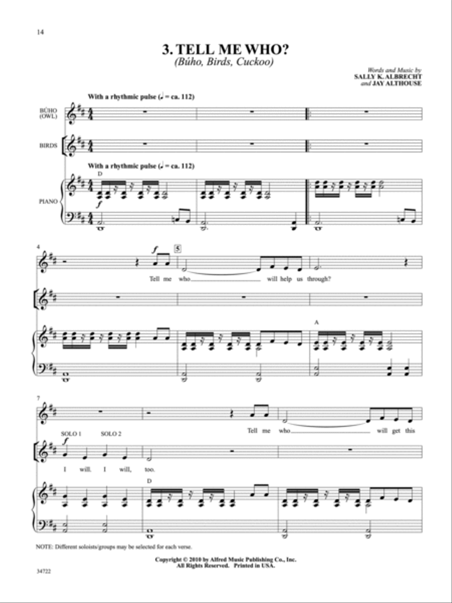 The Cuckoo Unison Choir scores gallery preview page 4