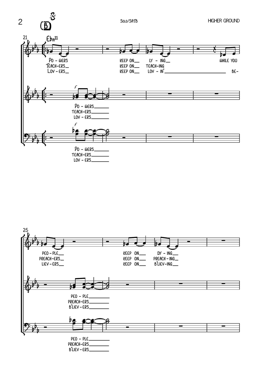 Higher Ground 4-Part scores gallery preview page 2