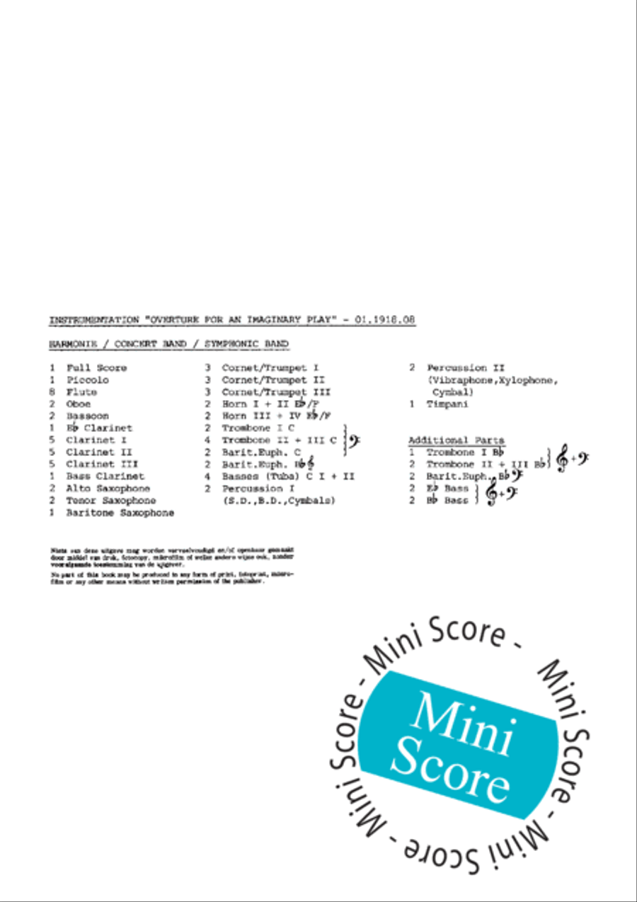 Overture for an Imaginary Play Concert Band scores gallery preview page 4