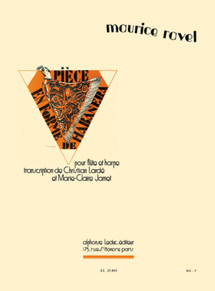 Book cover for Piece En Forme De Habanera Flute Traversiere Et Harpe
