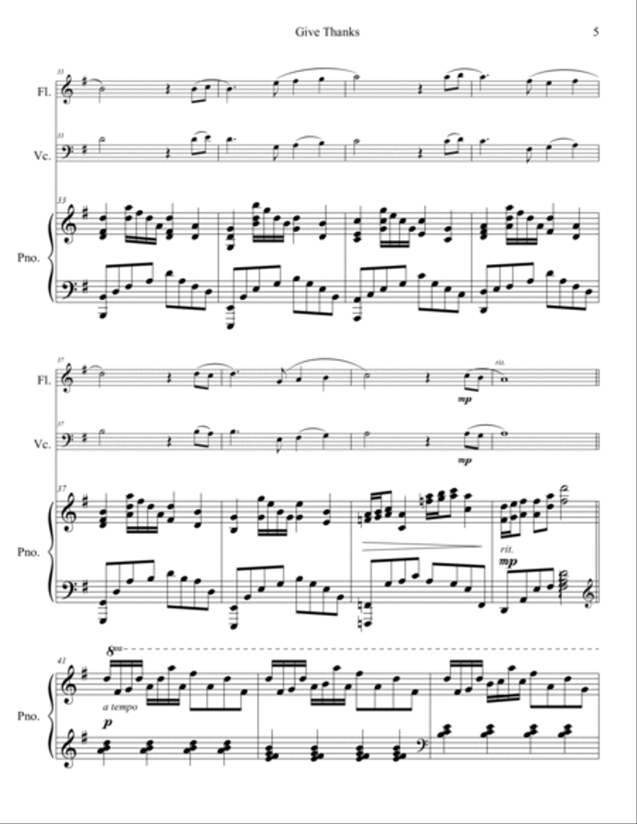 Give Thanks Flute scores gallery preview page 6