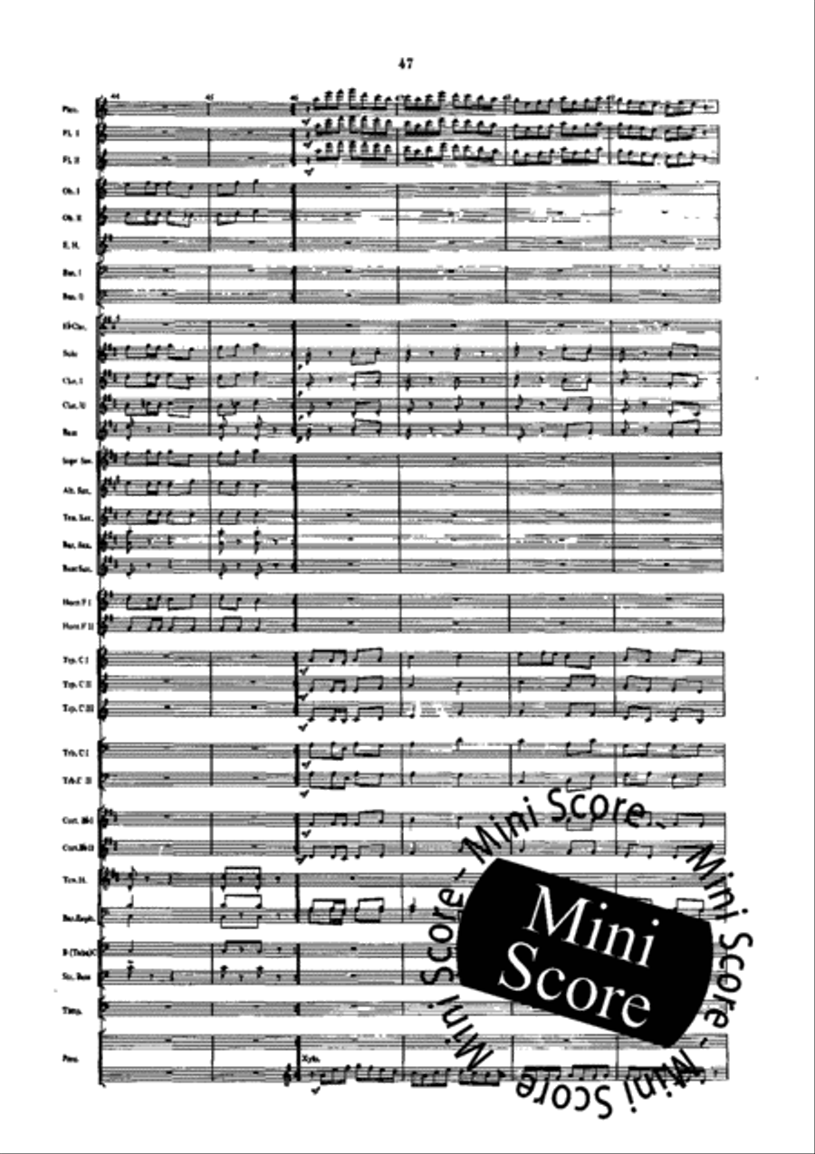 Suite Divertimento Concert Band scores gallery preview page 51