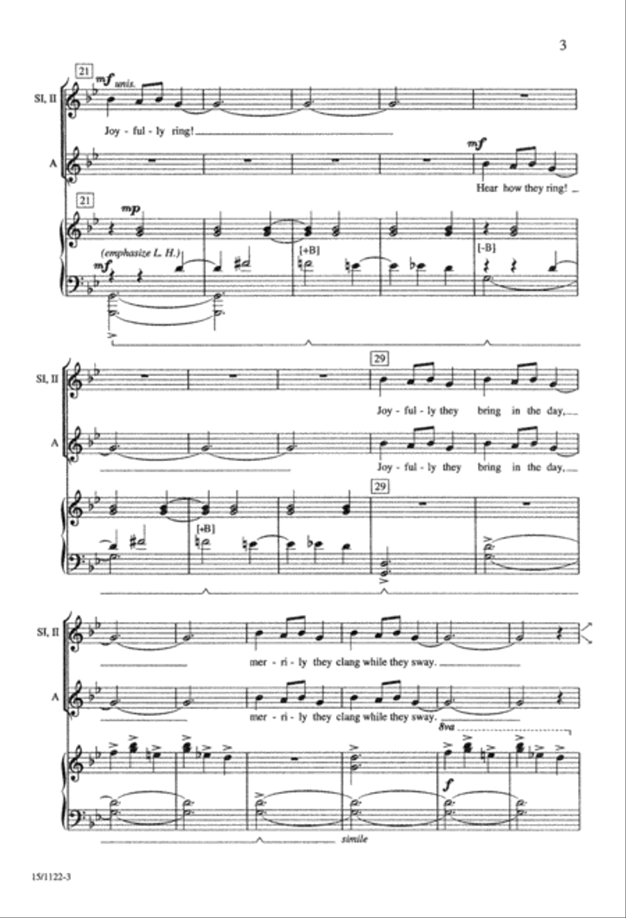 Ukrainian Bell Carol SSA scores gallery preview page 3