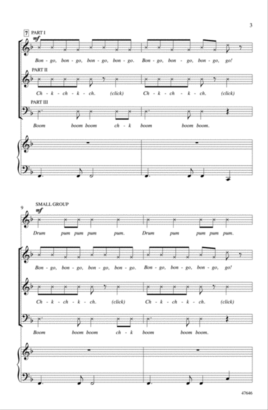 Bang the Drum All Day Bang the Drum All Day Choir scores gallery preview page 2