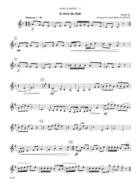 Happy Holidays---Vol. 1: 1st B-flat Clarinet