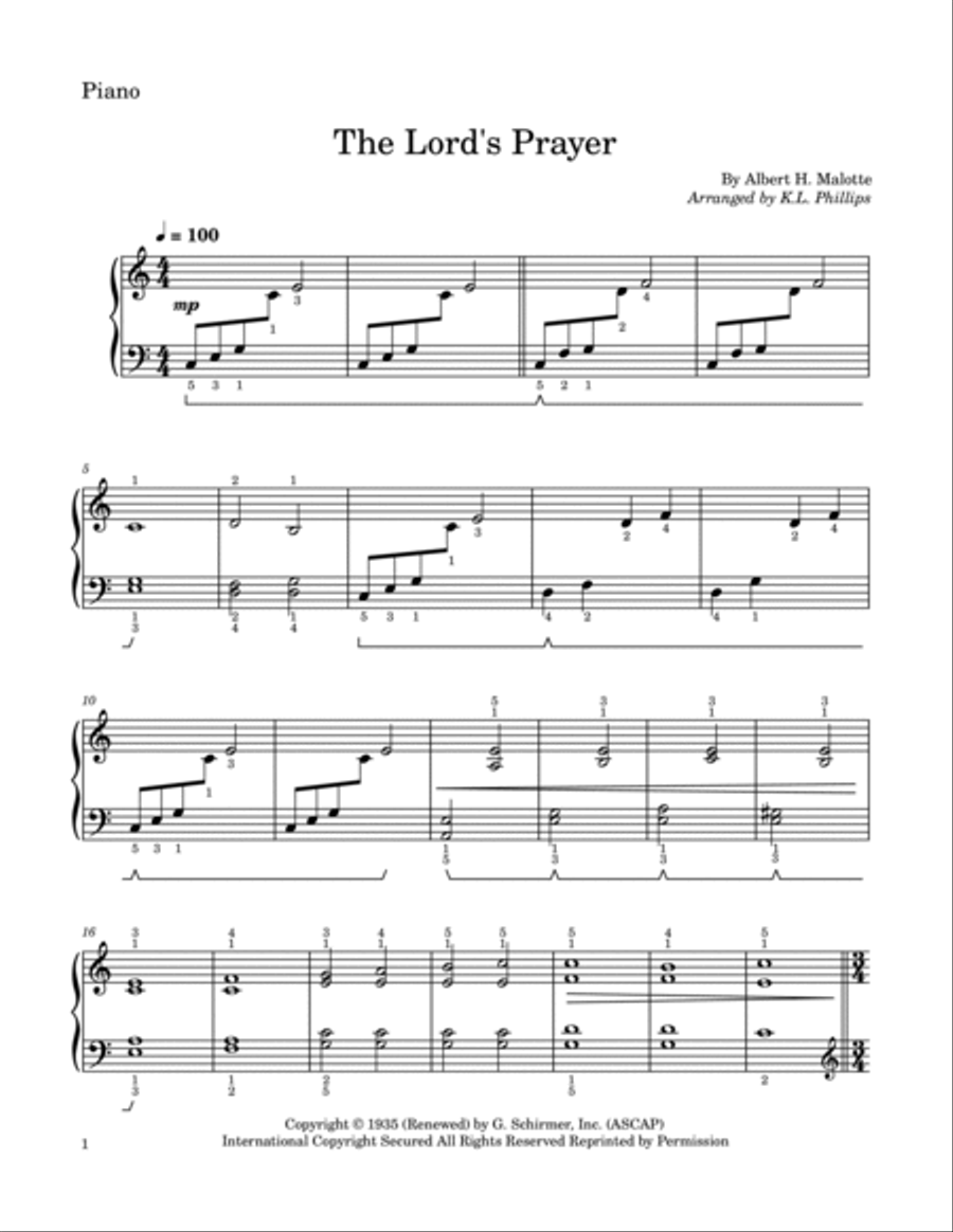 The Lord's Prayer Cello scores gallery preview page 6