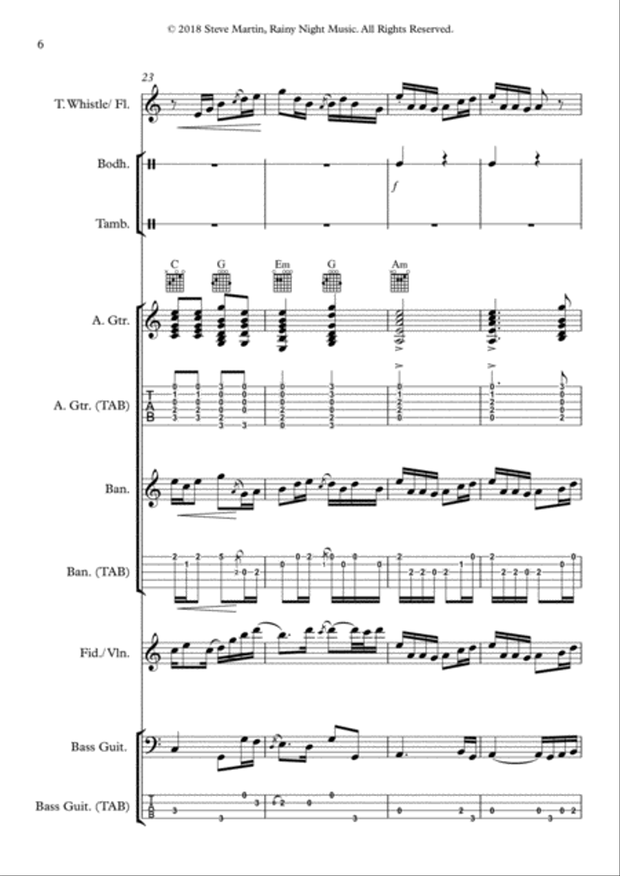Cool Drowsy Walks Small Ensemble scores gallery preview page 6