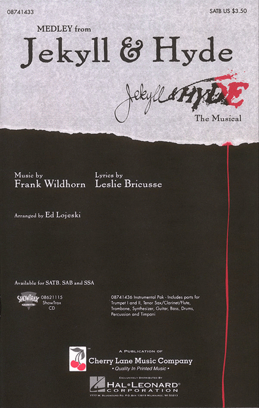 Jekyll & Hyde (Medley) 4-Part scores gallery preview page 1