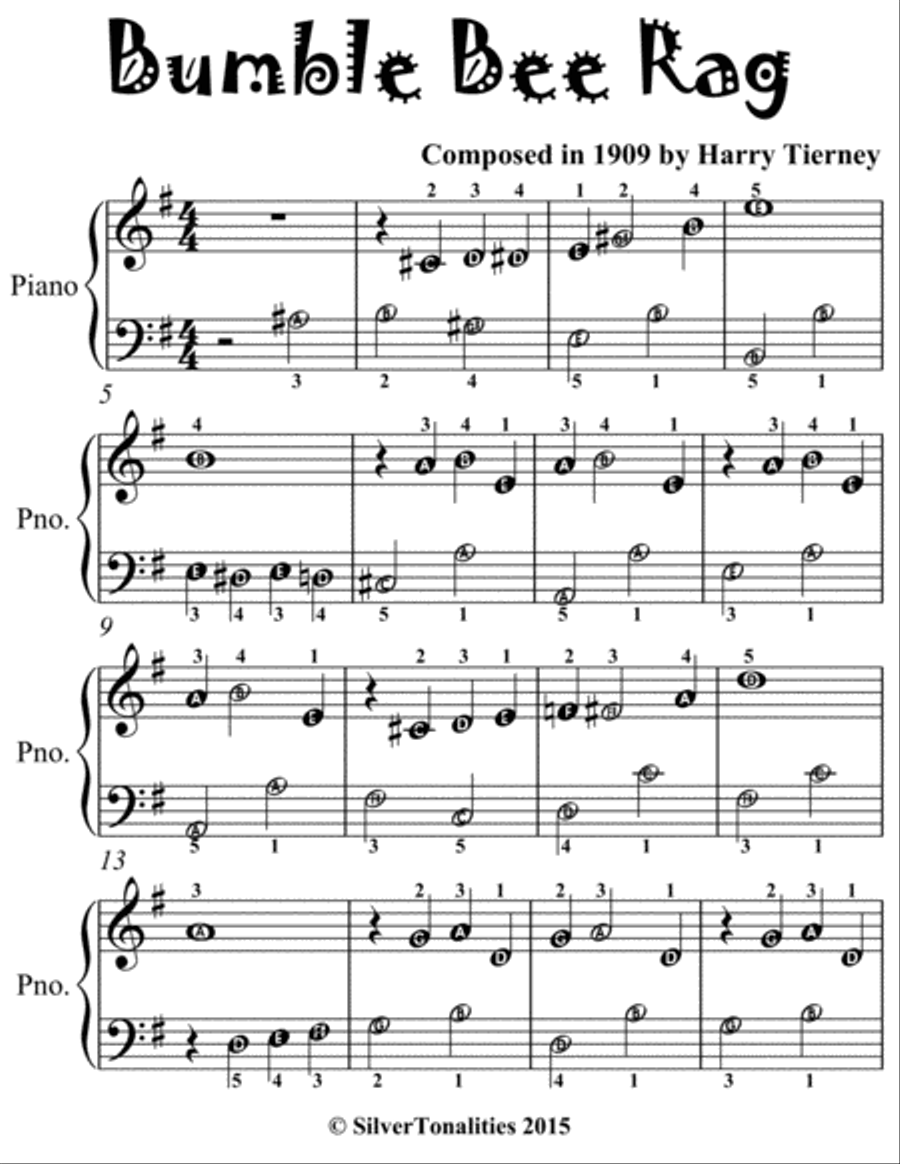 Littlest Ragtime for Easiest Piano 1 Sheet Music Easy Piano scores gallery preview page 5