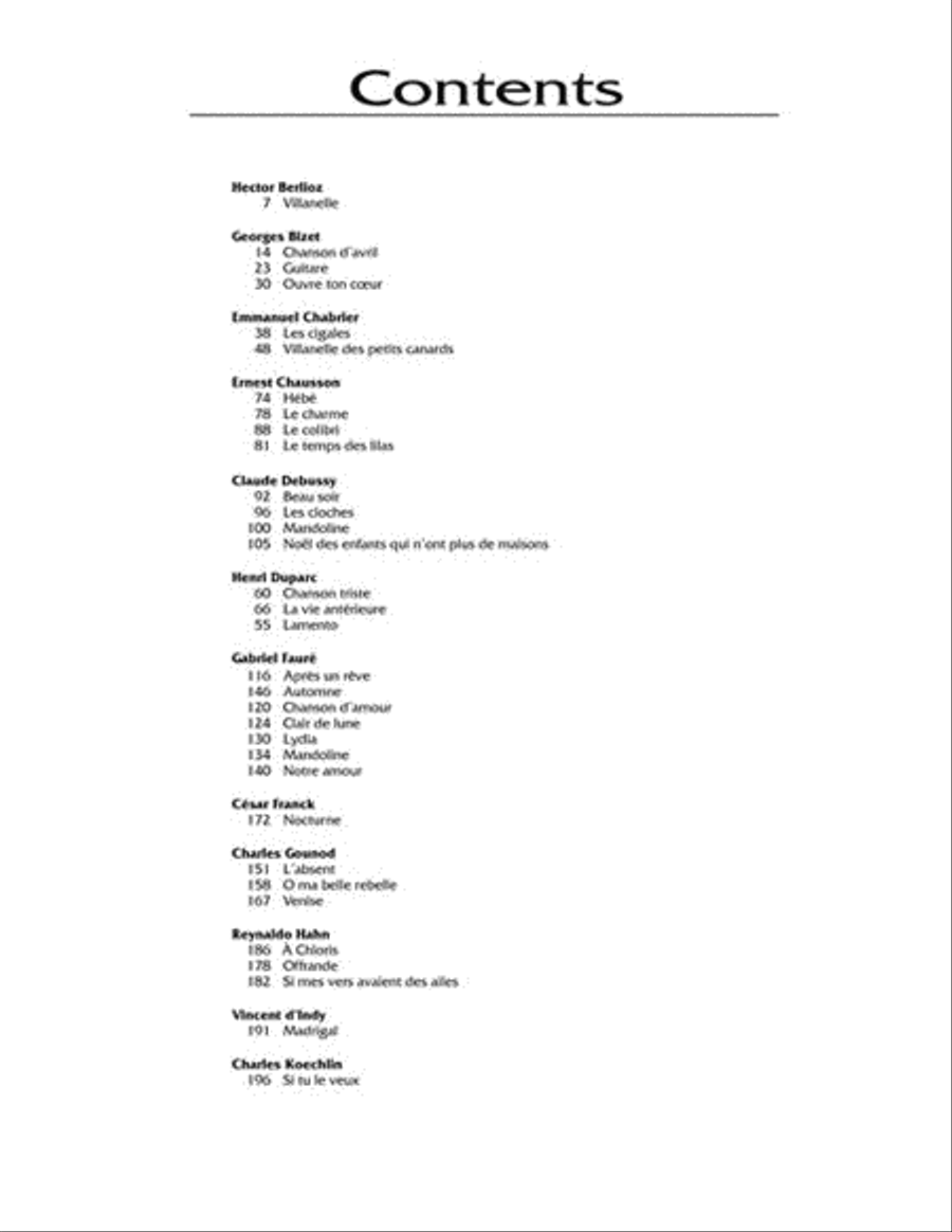 The French Song Anthology Complete Package – Low Voice Low Voice scores gallery preview page 3