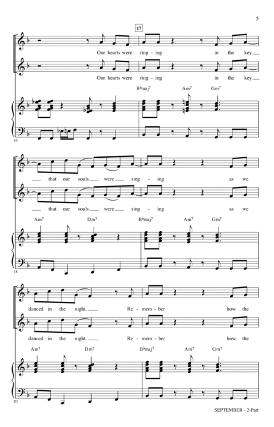 September (arr. Roger Emerson) 2-Part scores gallery preview page 3