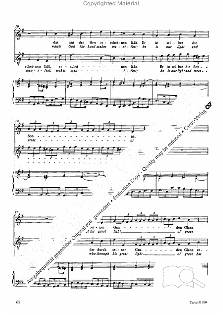 Christ lay in death's cold prison (Christ lag in Todesbanden) 4-Part scores gallery preview page 66