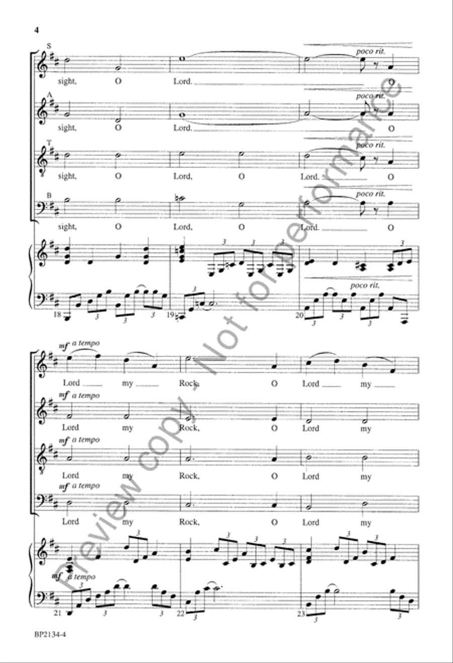 The Meditations of My Heart 4-Part scores gallery preview page 5
